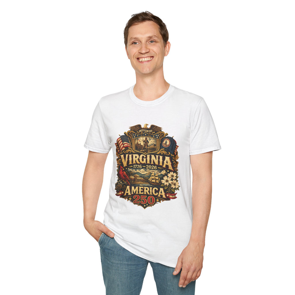 America 250 Co Virginia 250th Anniversary T-Shirt - Commemorative State Pride Tee
