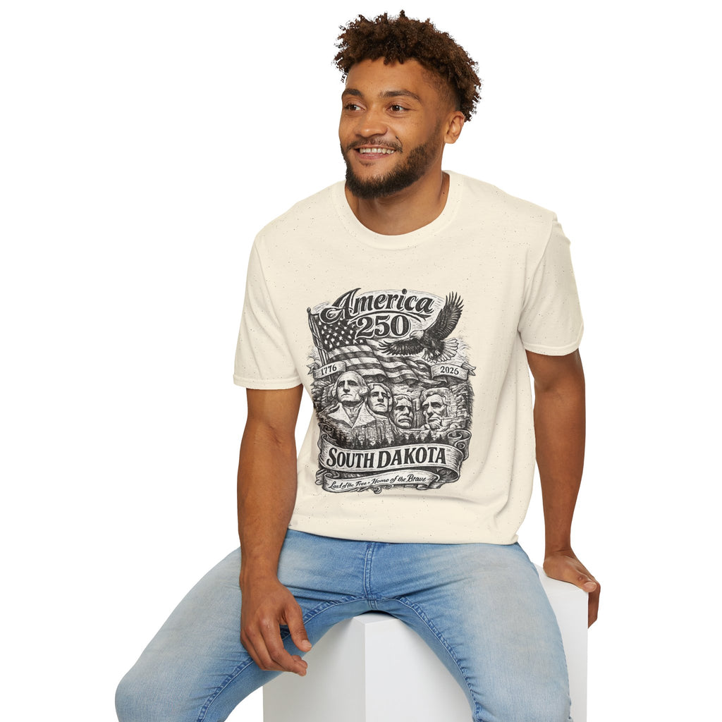 America 250 South Dakota T-Shirt — Mount Rushmore Patriotic Anniversary Graphic Tee