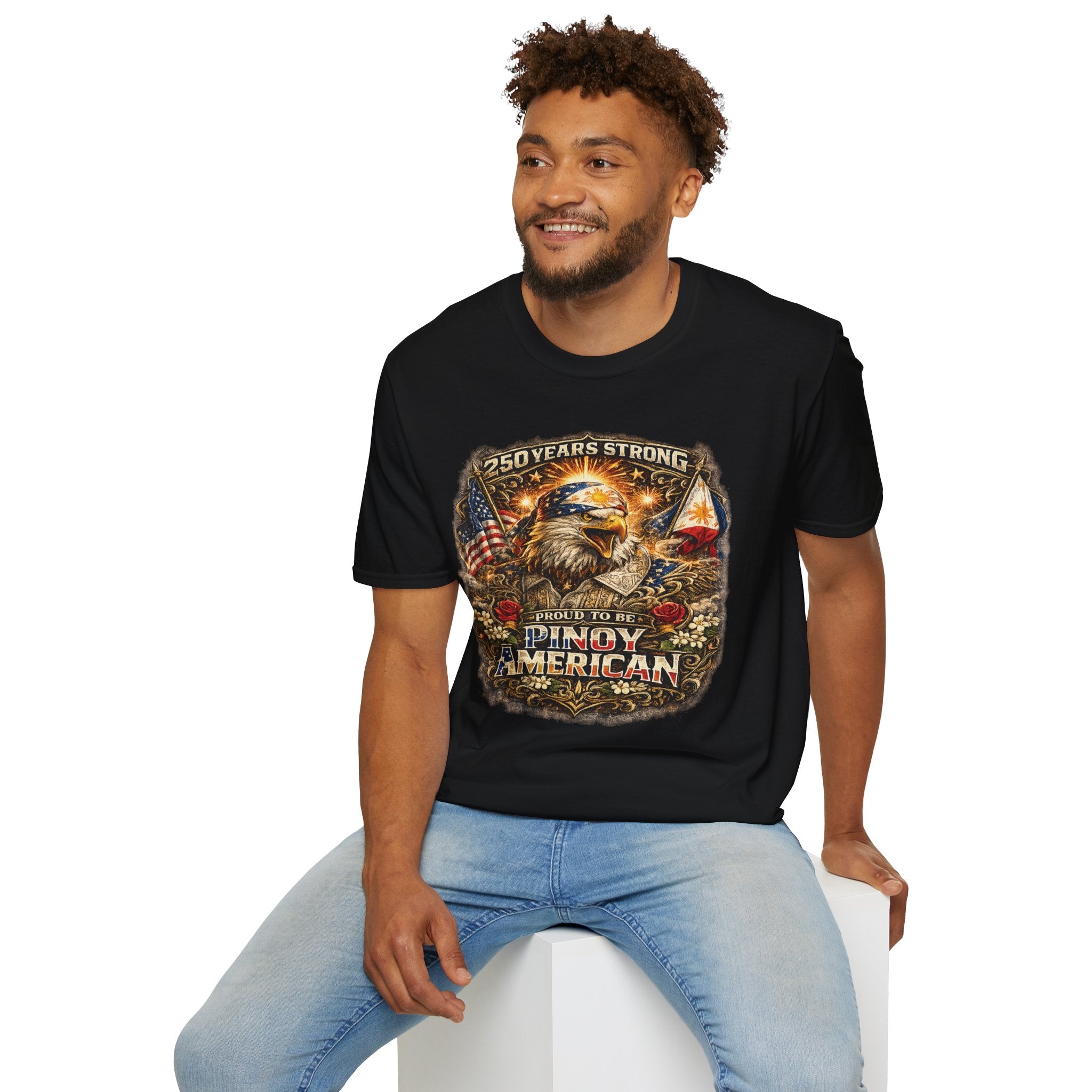 America 250 Years Strong Eagle — Pinoy American Pride Tee