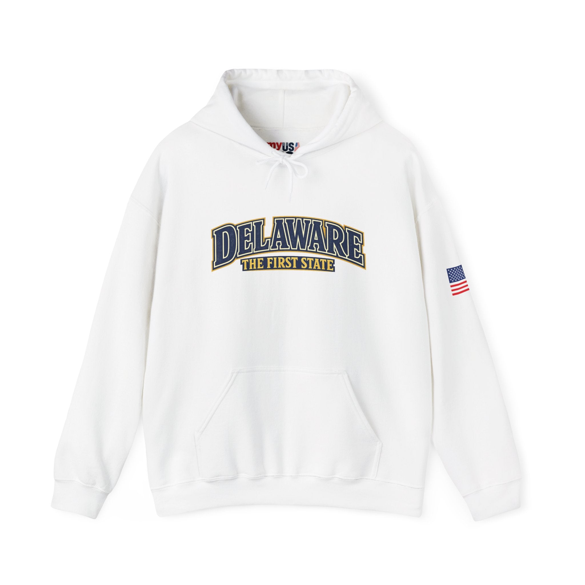 Delaware The First State Heavy Blend Hooded Sweatshirt