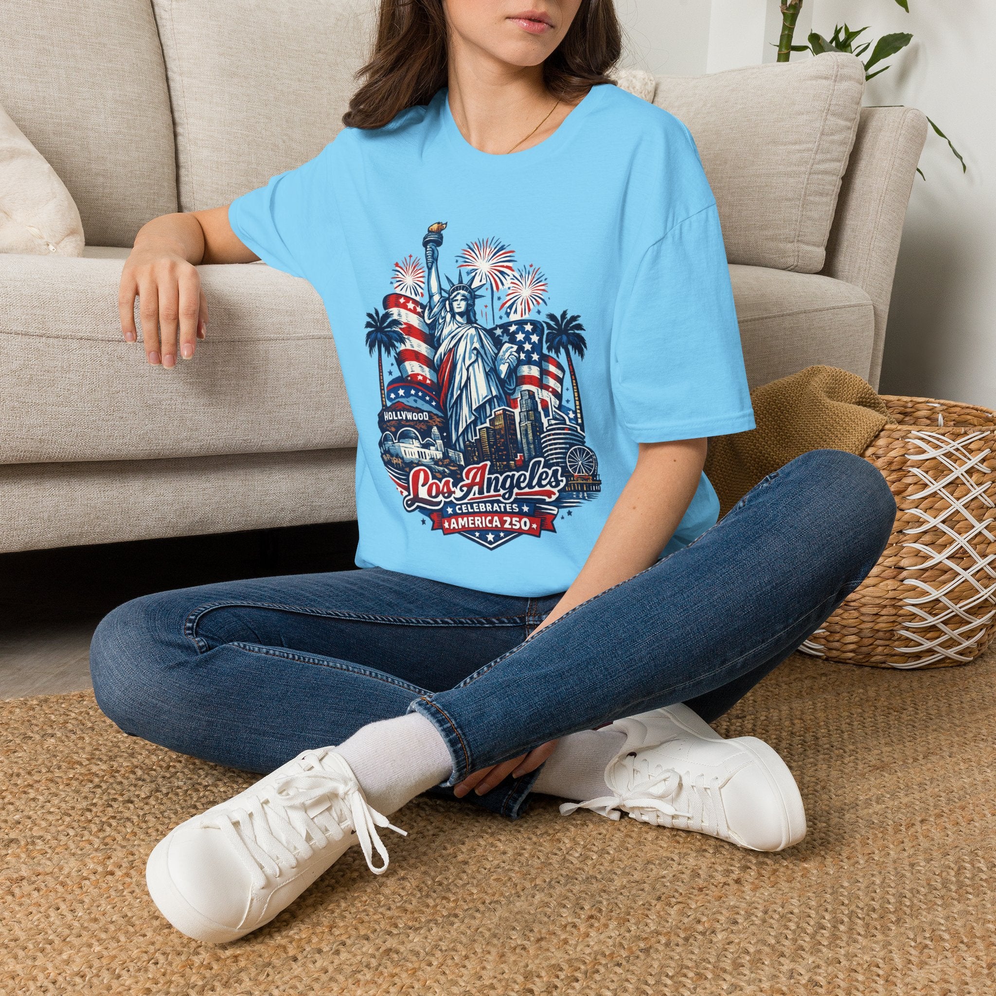 America 250 Statue of Liberty in Los Angeles California Tee