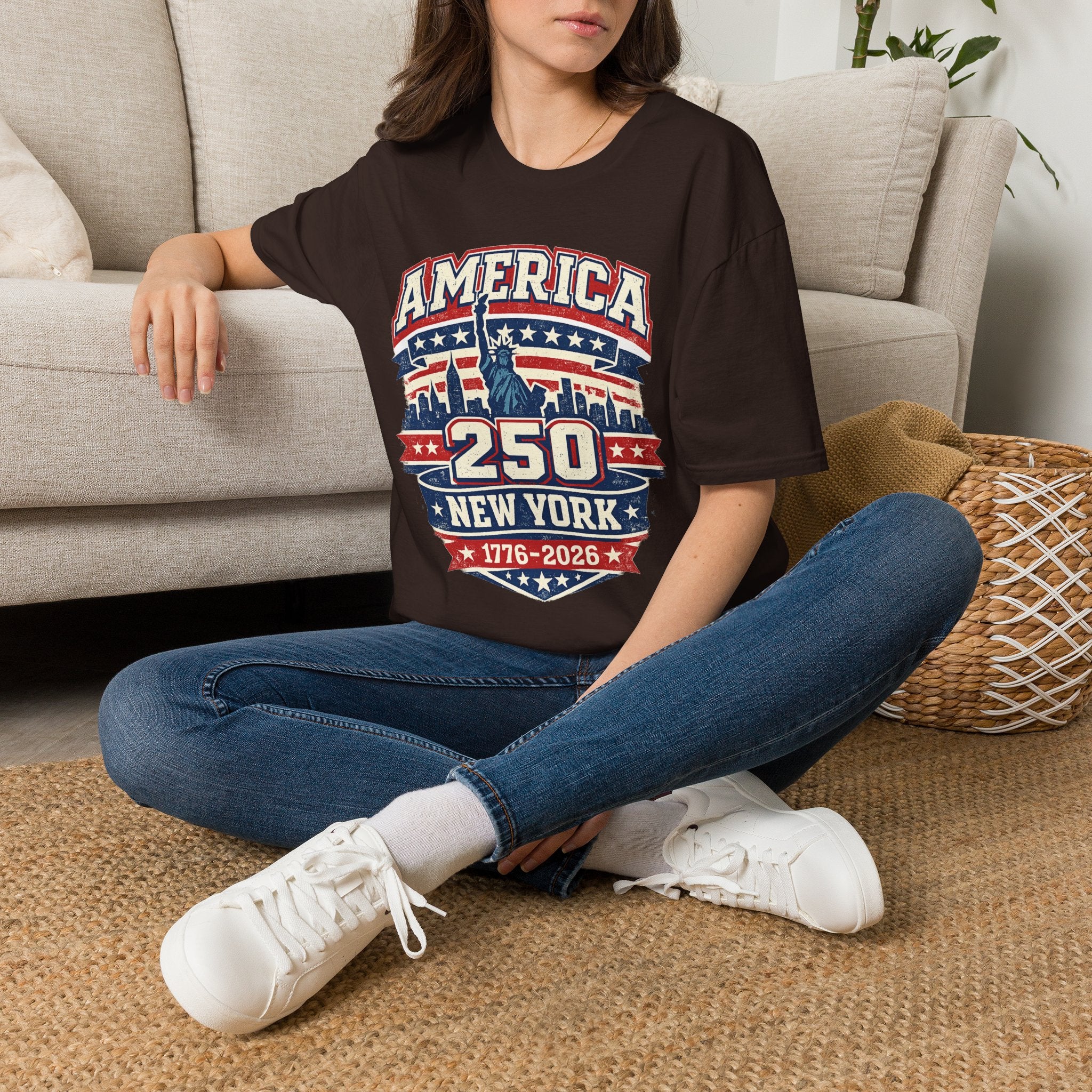 America 250 New York — 1776-2026 Patriotic Tee