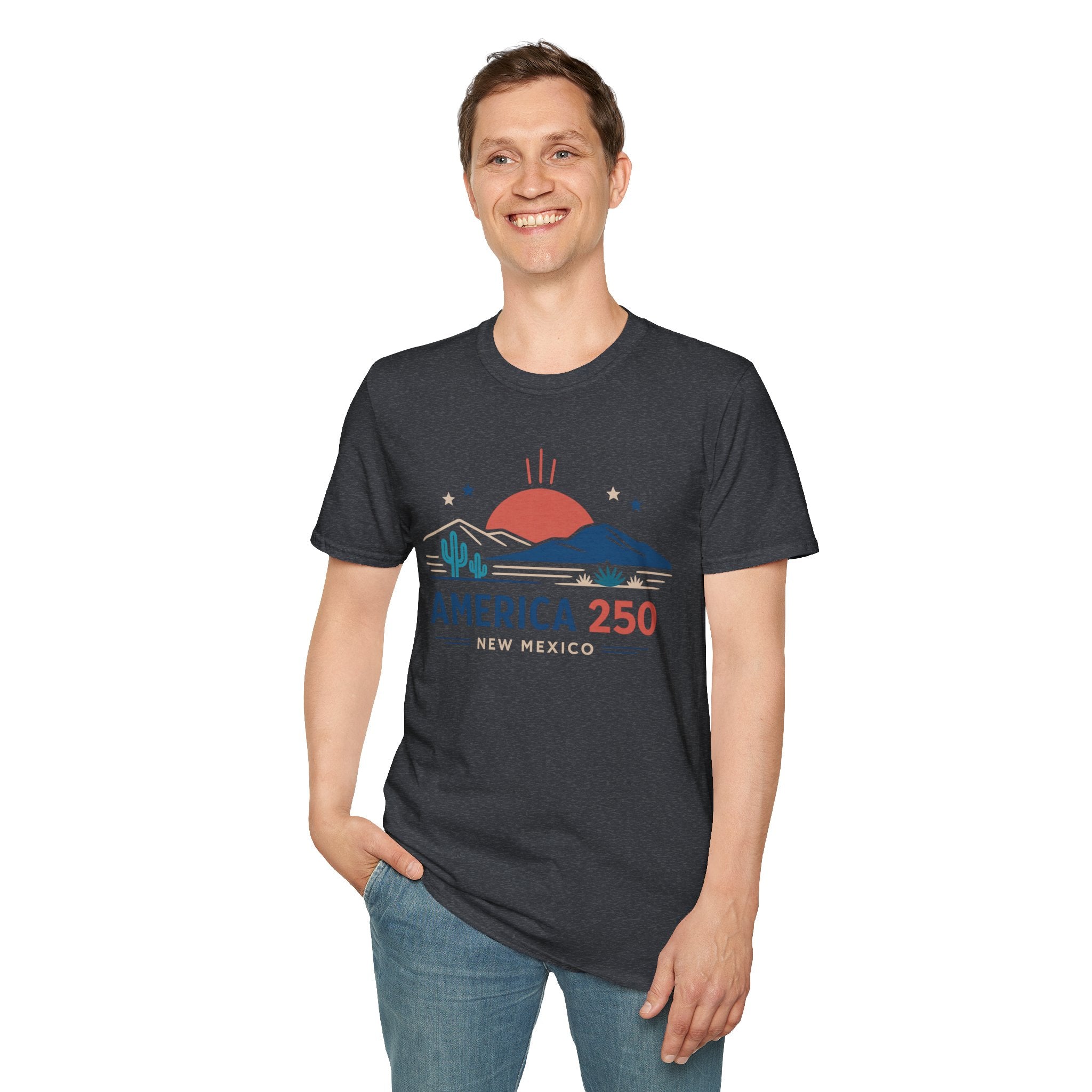 America 250 T-Shirt — New Mexico Desert Sunrise Graphic Tee