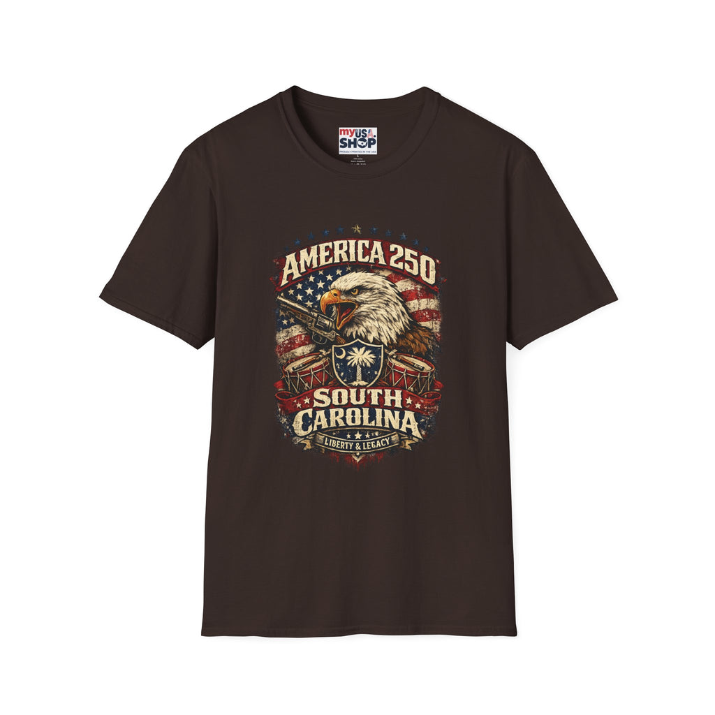 T-Shirt — America 250 South Carolina Vintage Eagle Patriotic Tee