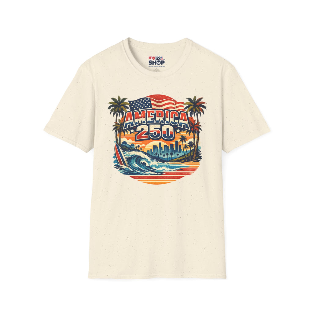 America 250 Los Angeles West Coast Patriot California Tee