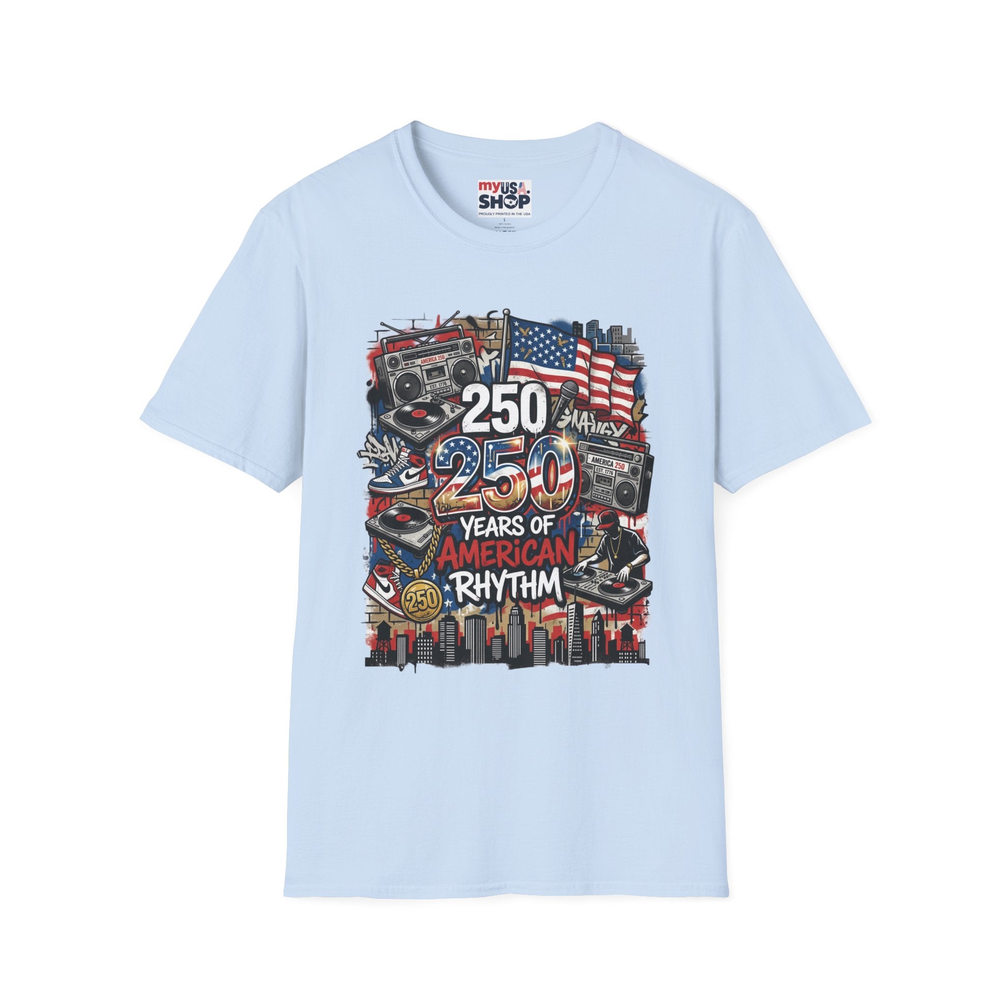 250 Years of American Rhythm T-Shirt America 250 Pop Culture