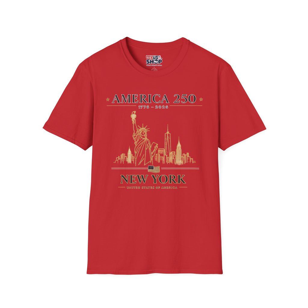 America 250 — USA Commemorative Tee (New York Statue of Liberty Design)
