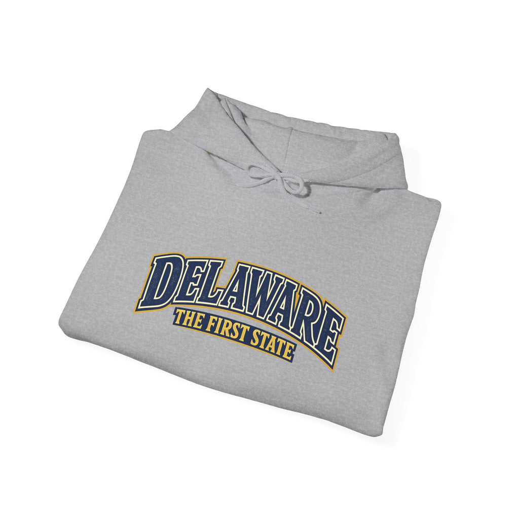 Delaware The First State Heavy Blend Hooded Sweatshirt