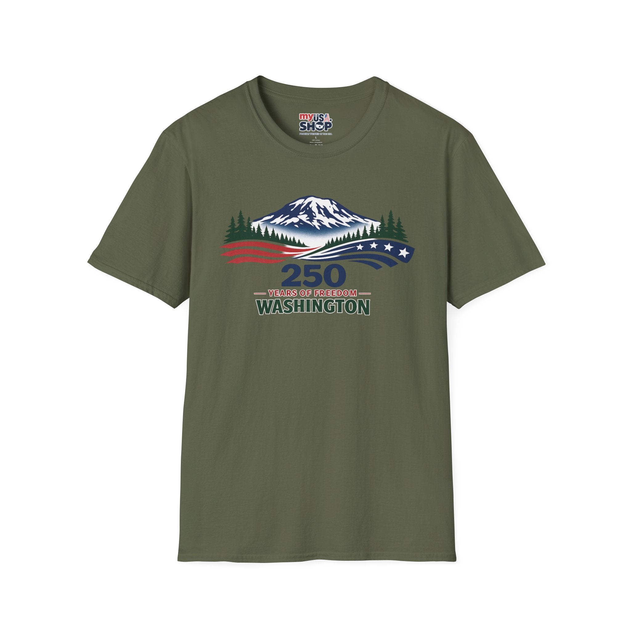 America 250 Washington T-Shirt - Unisex Softstyle T-Shirt