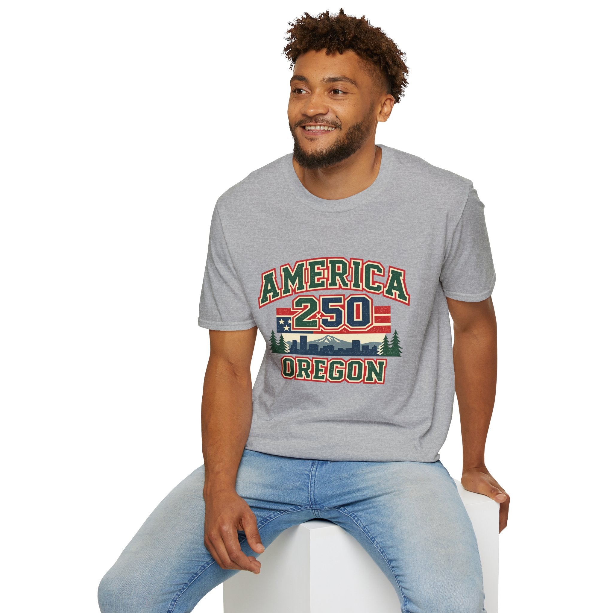 America 250 Shirt — Oregon Retro Collegiate Northwest Graphic Tee