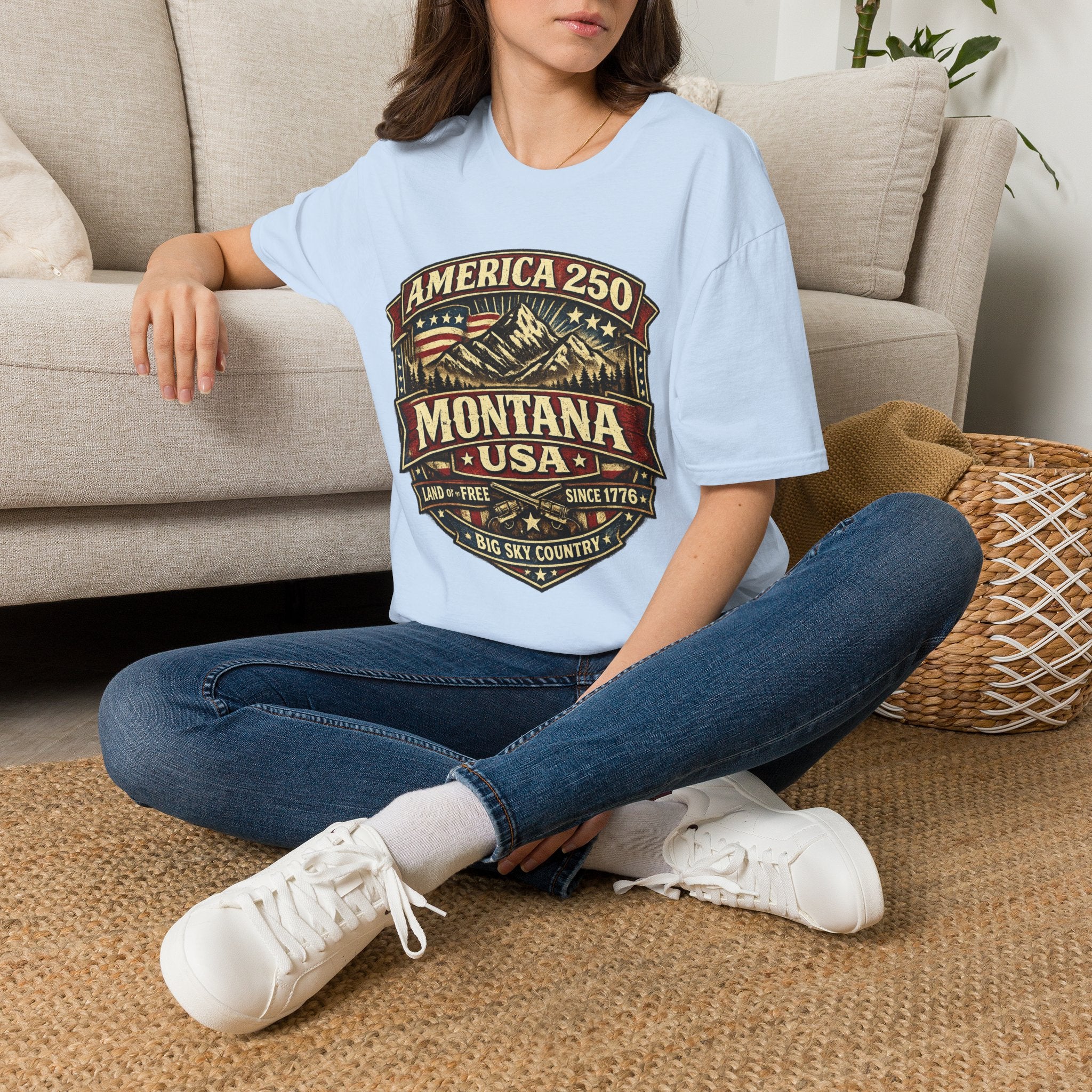 America 250 Montana Vintage Mountain