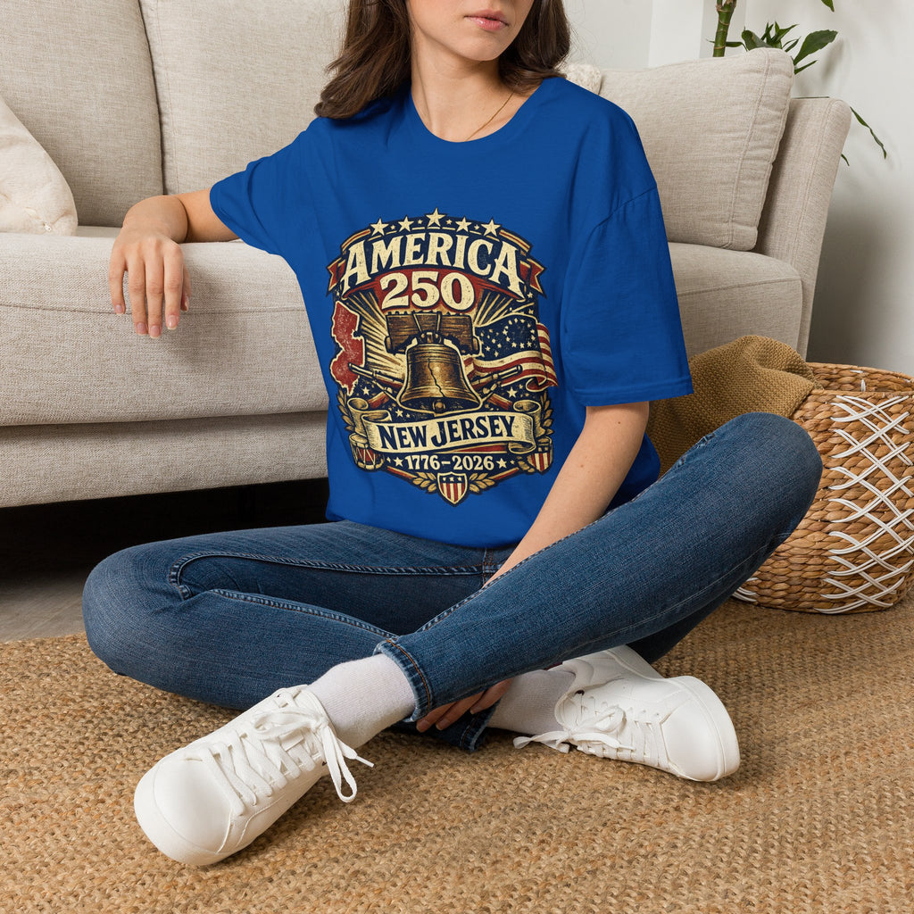 America 250 New Jersey Bicentennial Liberty Bell Tee