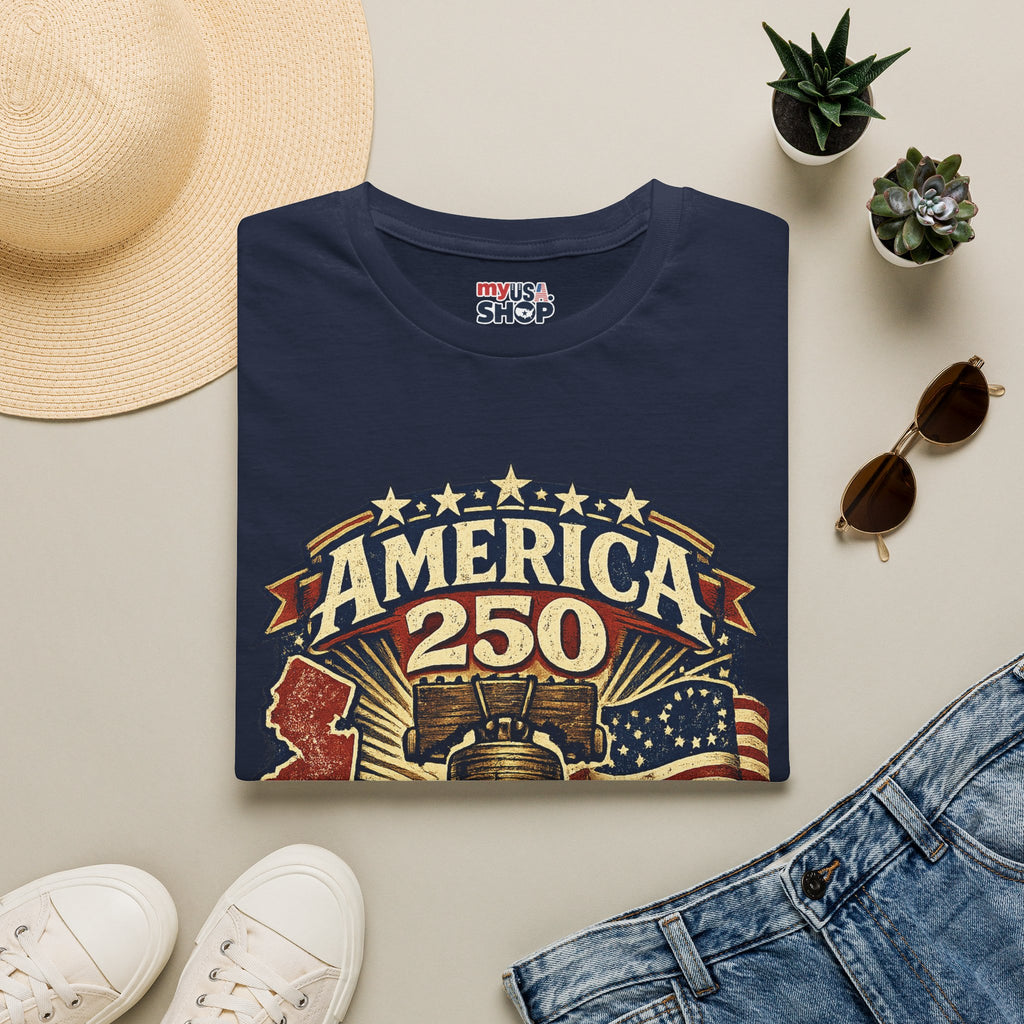 America 250 New Jersey Bicentennial Liberty Bell Tee