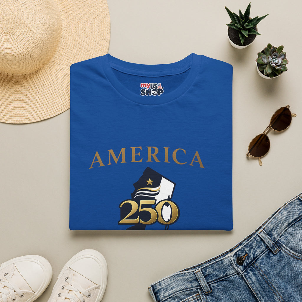 America 250 x New Jersey— Golden Map