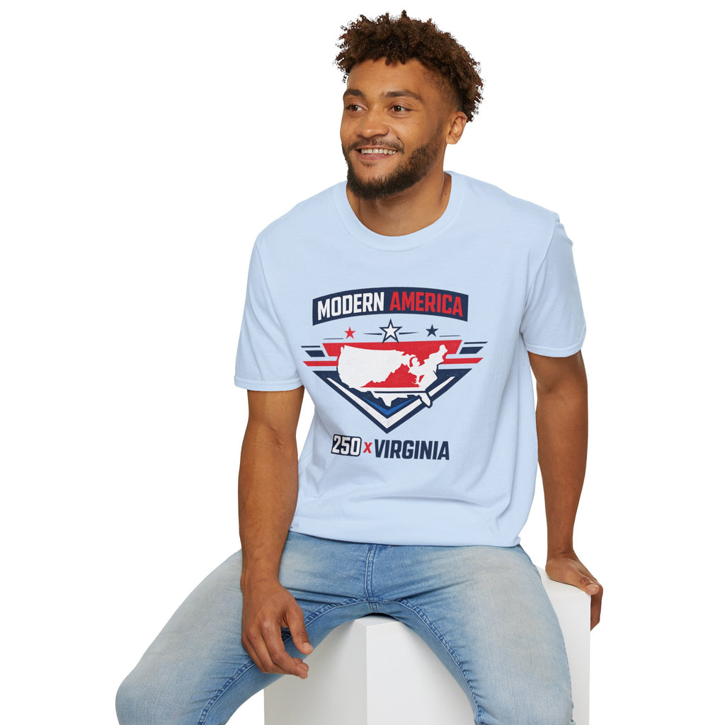 America 250 Virginia T‑Shirt — Patriotic USA State Graphic Tee