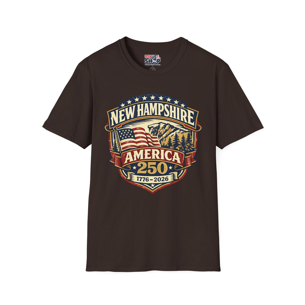 New Hampshire America 250 T-Shirt — 1776–2026 Anniversary State Pride