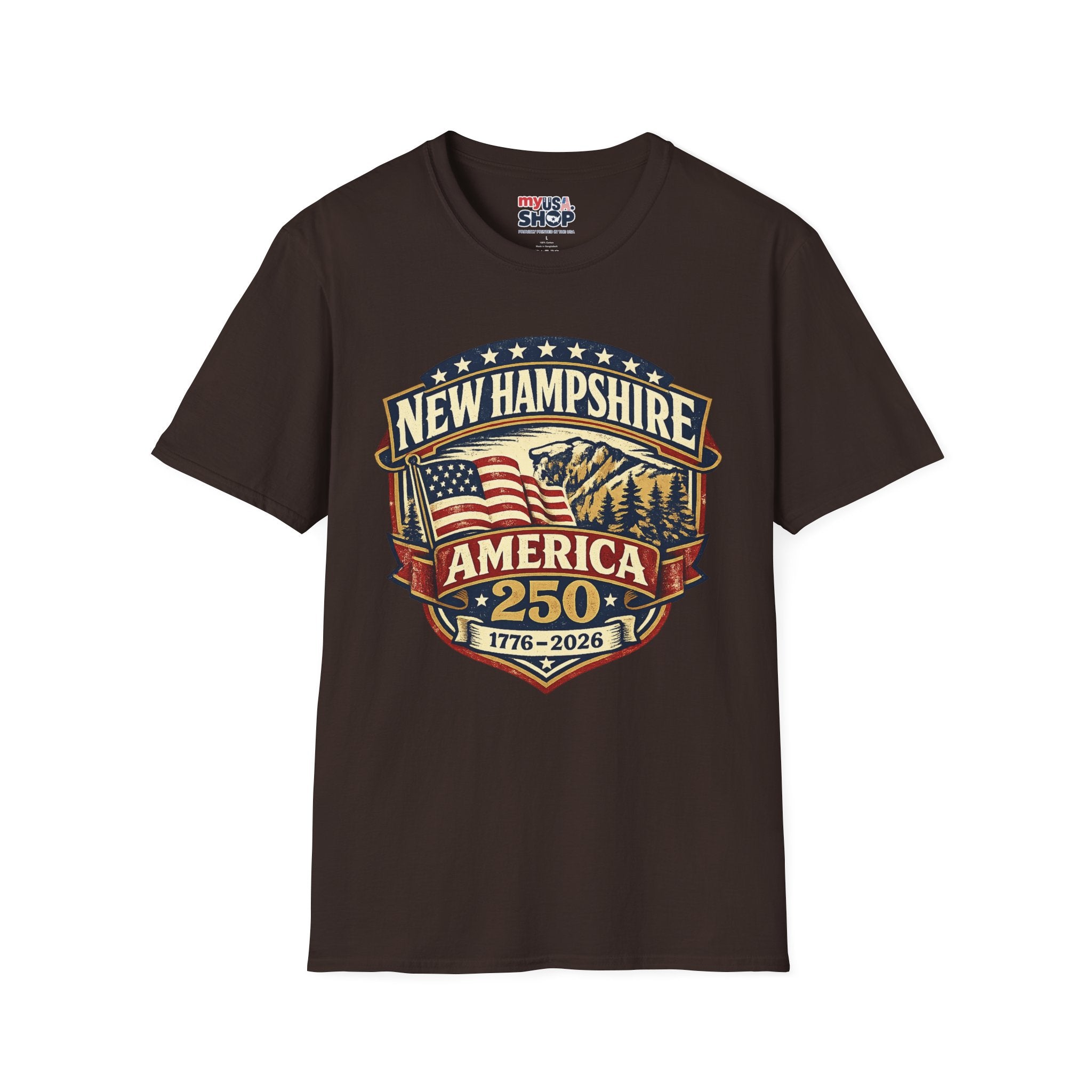 New Hampshire America 250 T-Shirt — 1776–2026 Anniversary State Pride