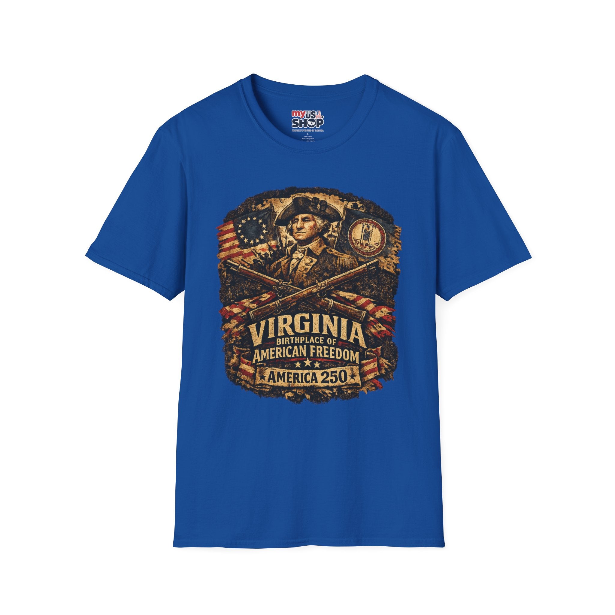 America 250 Virginia- American Freedom Tee Design