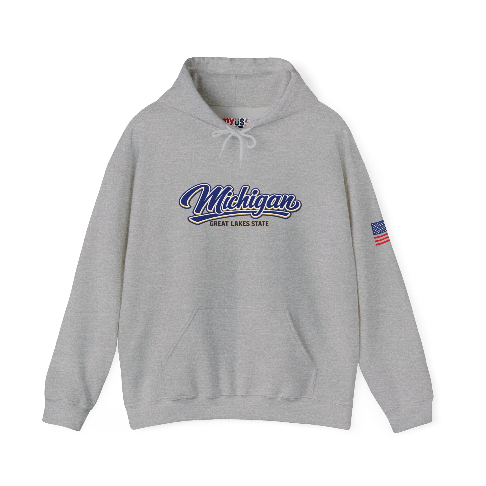 Michigan Great Lakes State Heavy Blend Hooded Sweatshirt