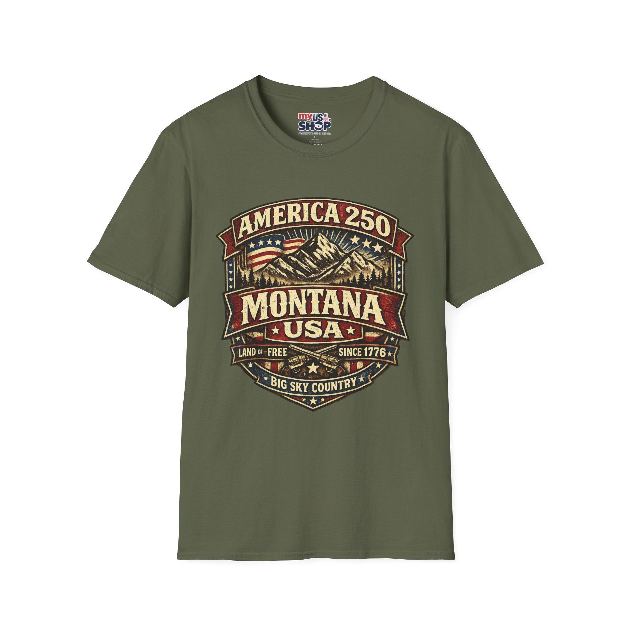America 250 Montana Vintage Mountain