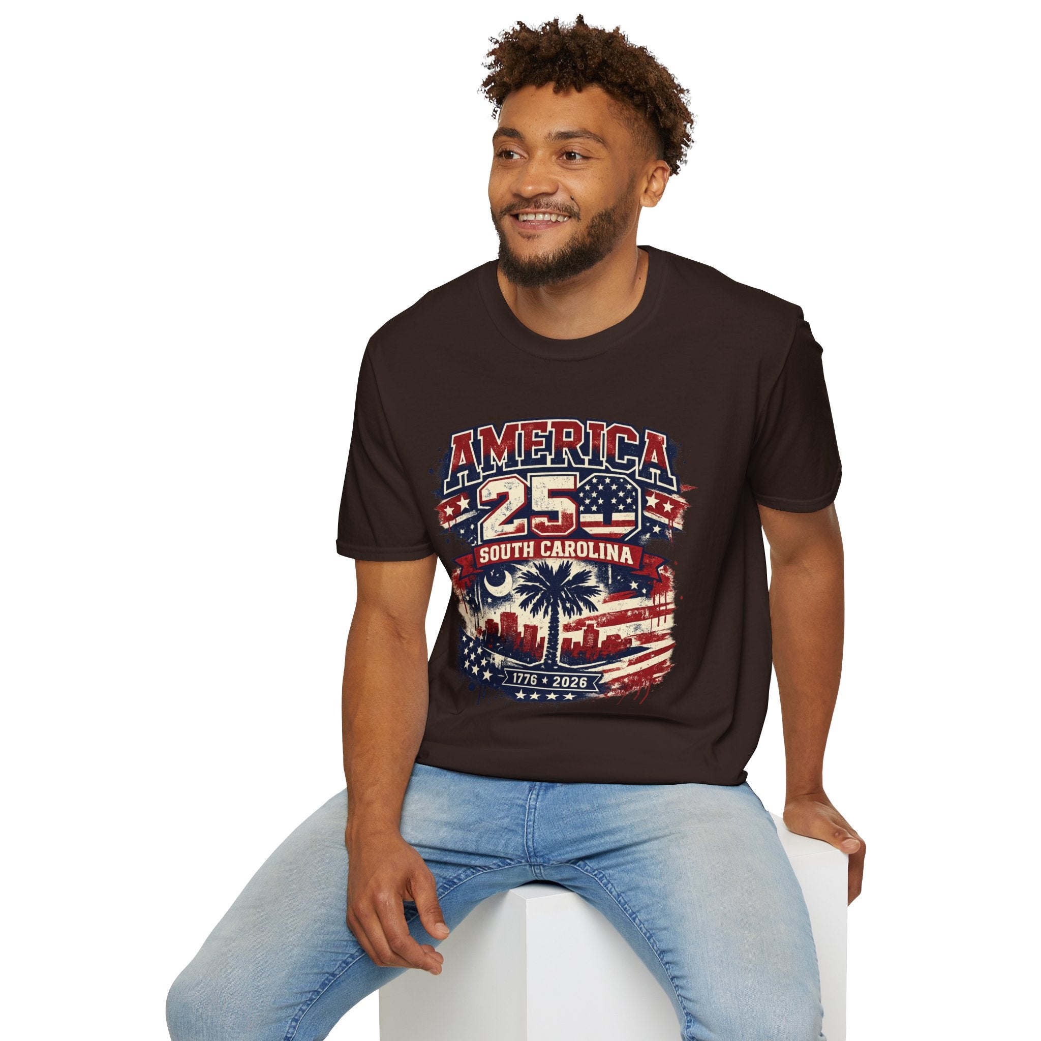 America 250 South Carolina T‑Shirt — Patriotic 250th Anniversary USA Graphic Tee