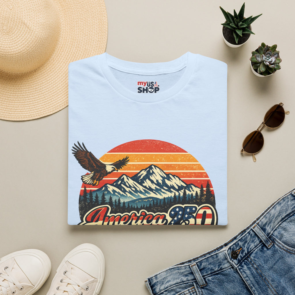 America 250 x Montana Vintage Eagle — America 80s Retro Mountain