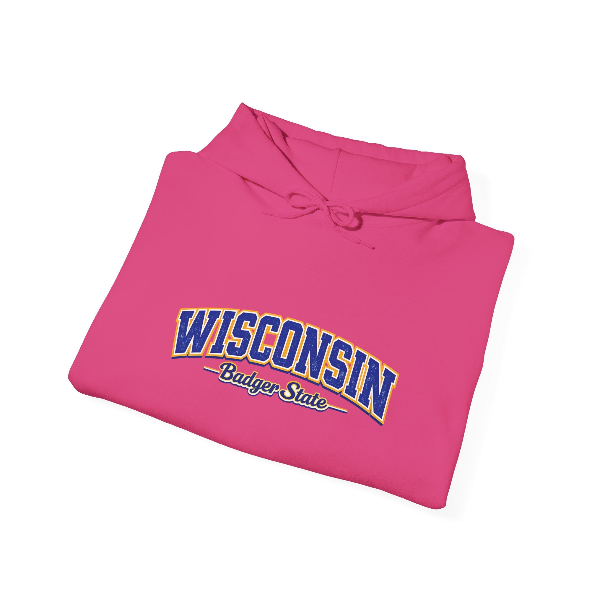 Wisconsin Badger State Heavy Blend Hooded Sweatshirt