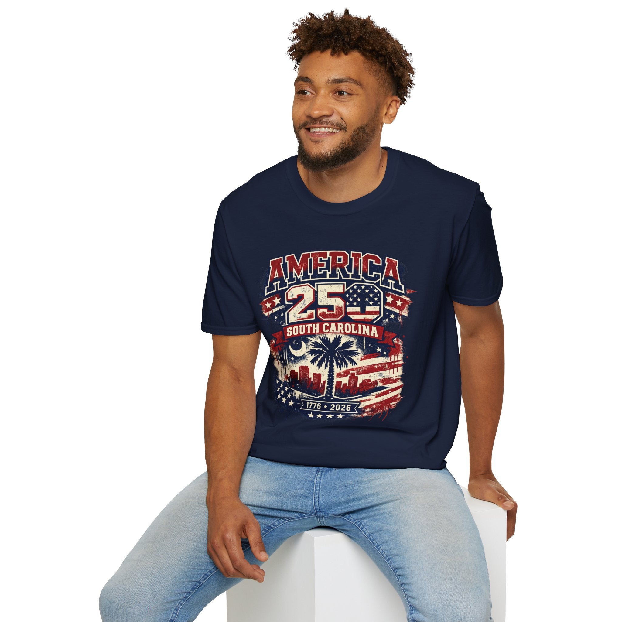 America 250 South Carolina T‑Shirt — Patriotic 250th Anniversary USA Graphic Tee