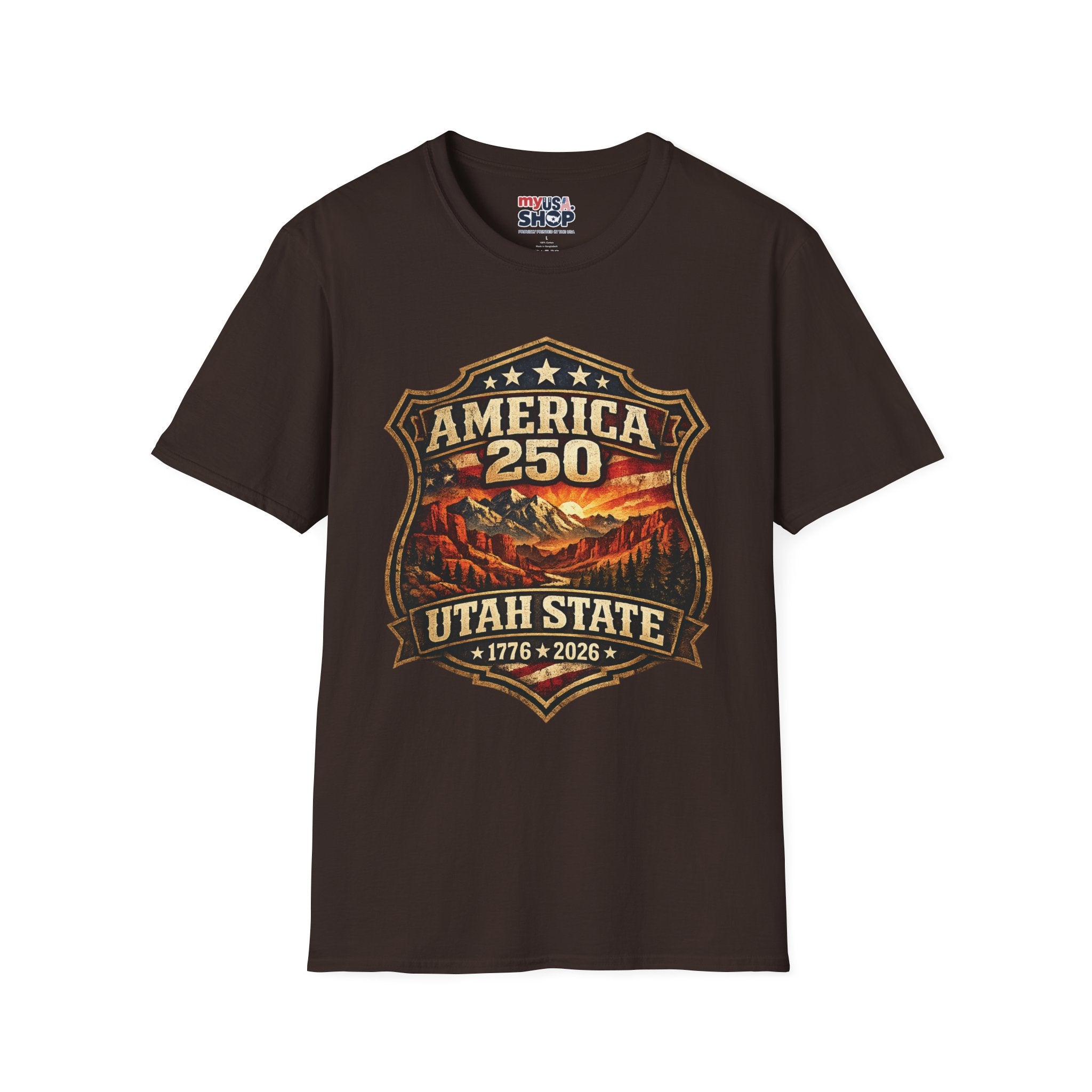 America 250 Utah State Shirt — Vintage Canyon Heritage Tee