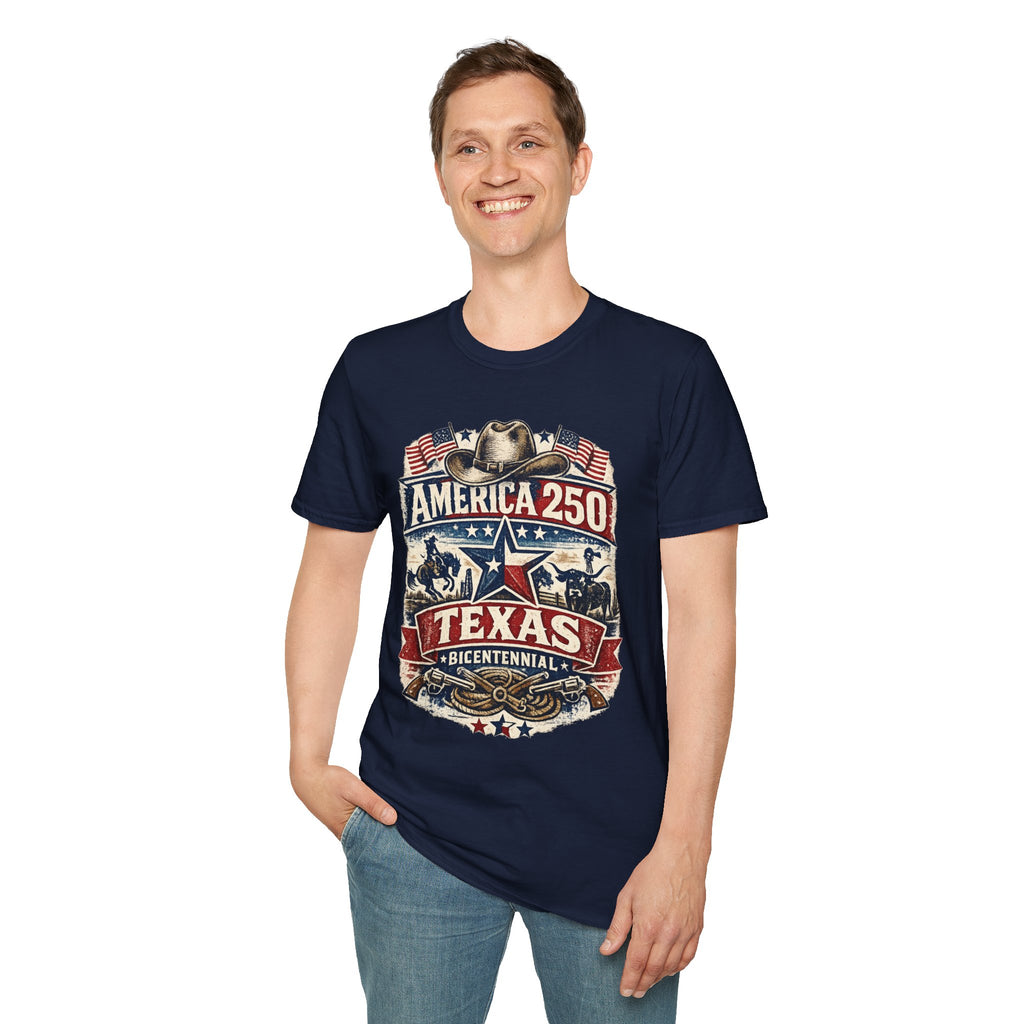 America 250 Texas T-Shirt — Western Heritage Graphic Tee