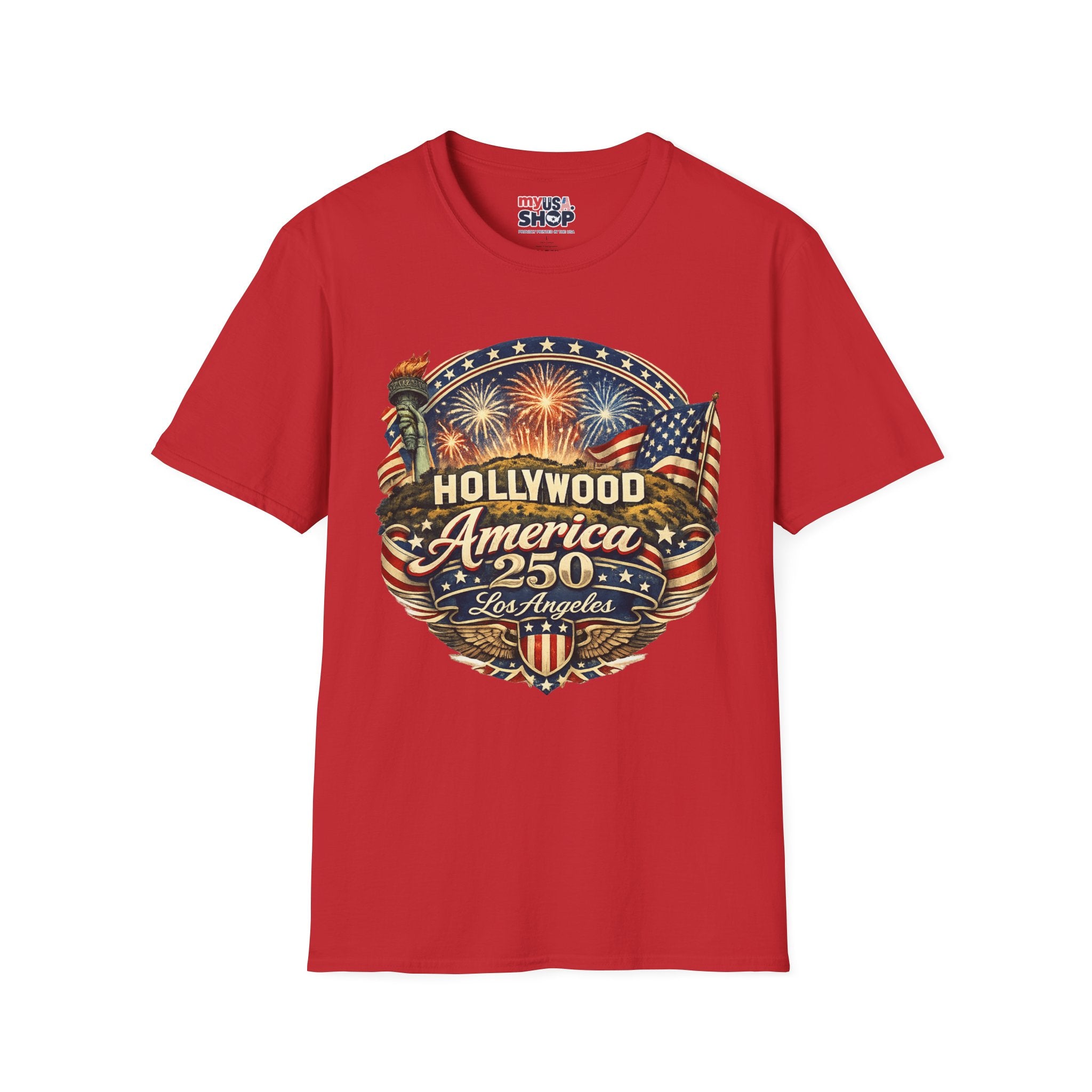 Los Angeles Hollywood Meets America 250 California Tee