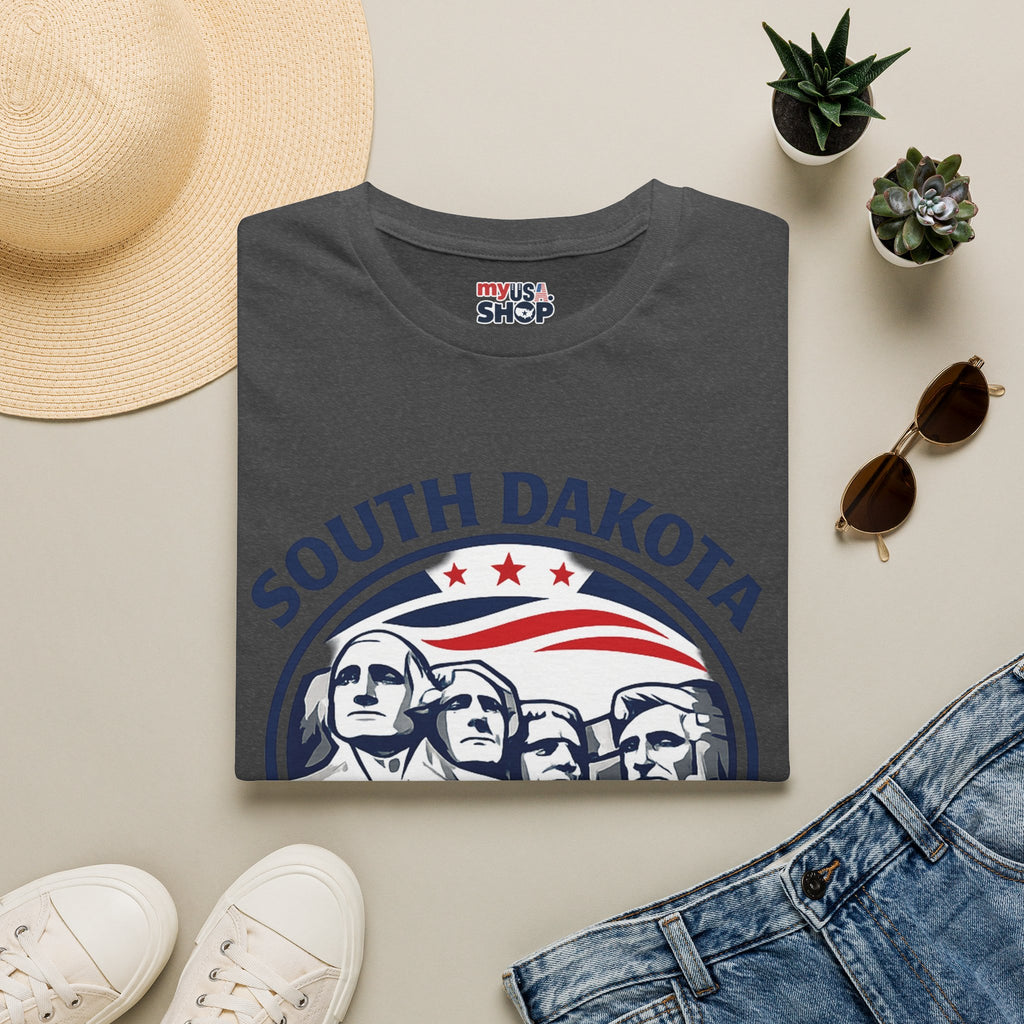 America 250 South Dakota T-Shirt — Classic Patriotic Badge Graphic Tee