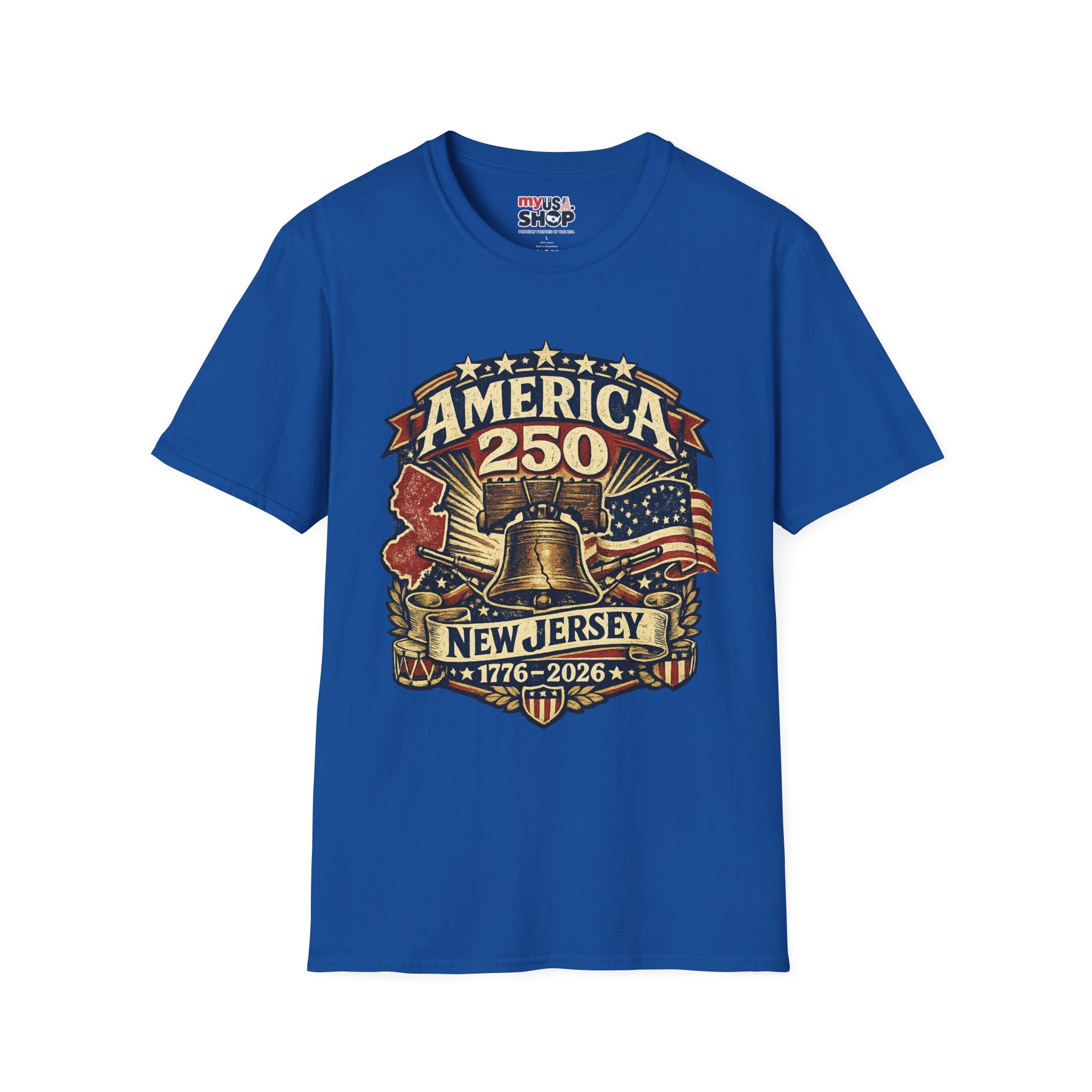 America 250 New Jersey Bicentennial Liberty Bell Tee