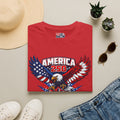 America 250 Los Angeles Skyline Patriotic Eagle California Tee