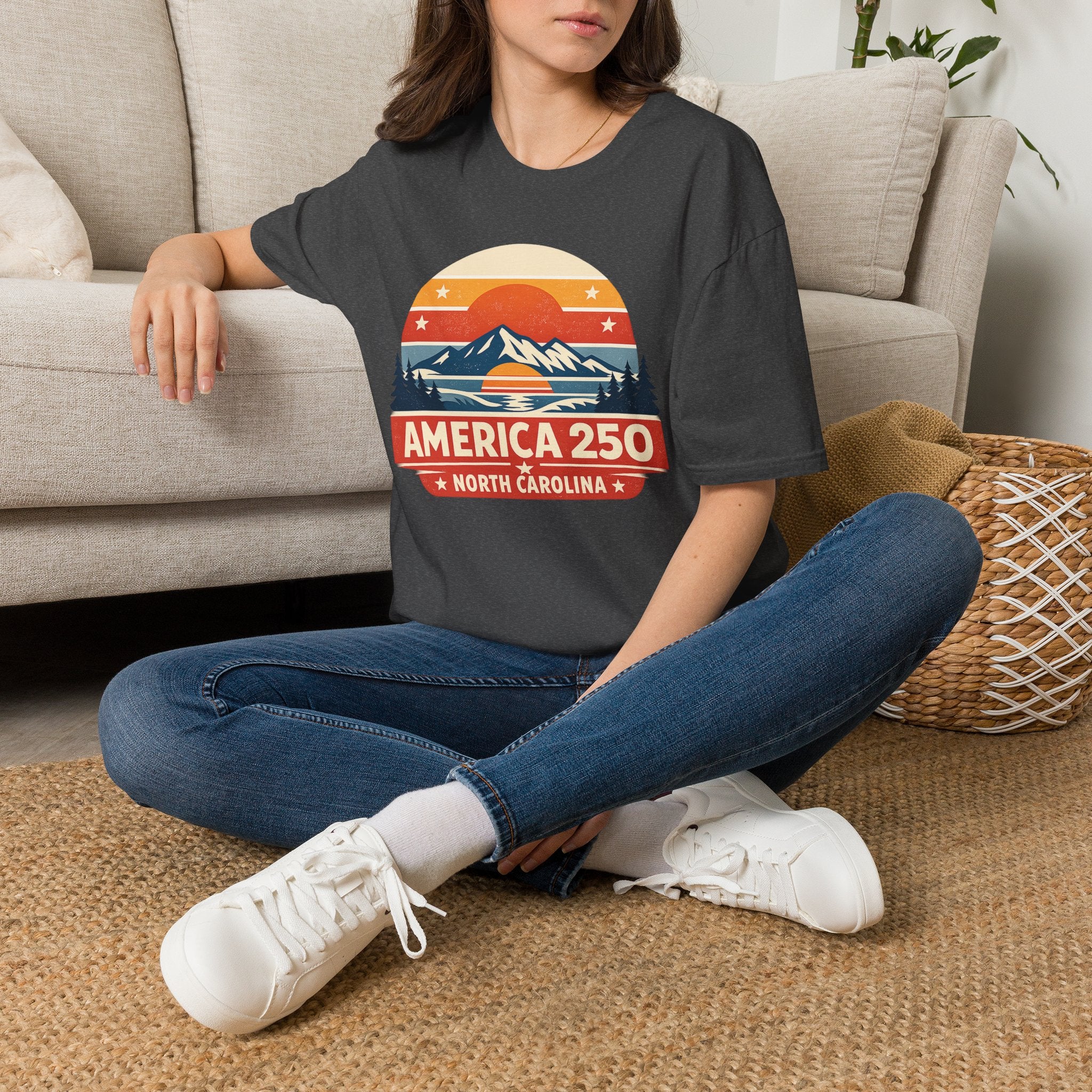 America 250 North Carolina - Mountain Sunset T-Shirt