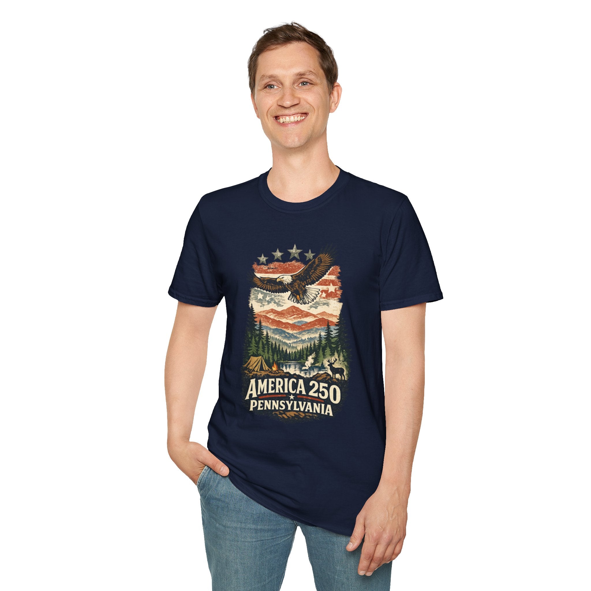 Pennsylvania America 250 Shirt — Wilderness Eagle Outdoor Graphic Tee