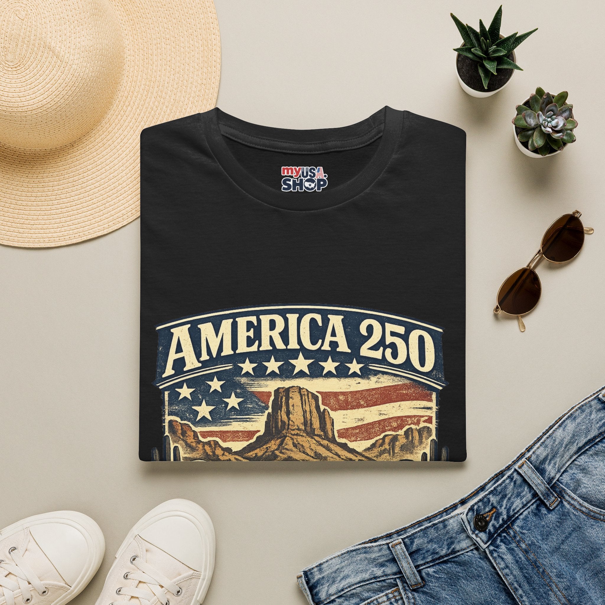 America 250 Shirt — Oregon Western Pioneer Trail Graphic Tee