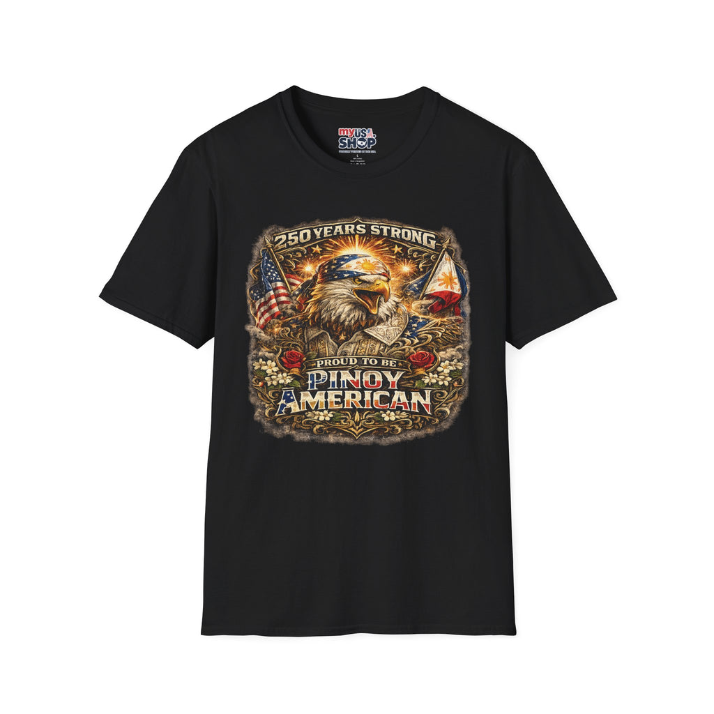America 250 Years Strong Eagle — Pinoy American Pride Tee