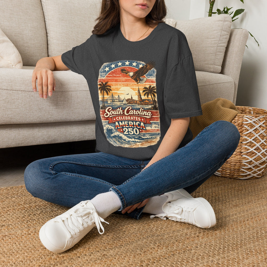 South Carolina Vintage Eagle T-Shirt — America Celebrates 250 Retro Tee
