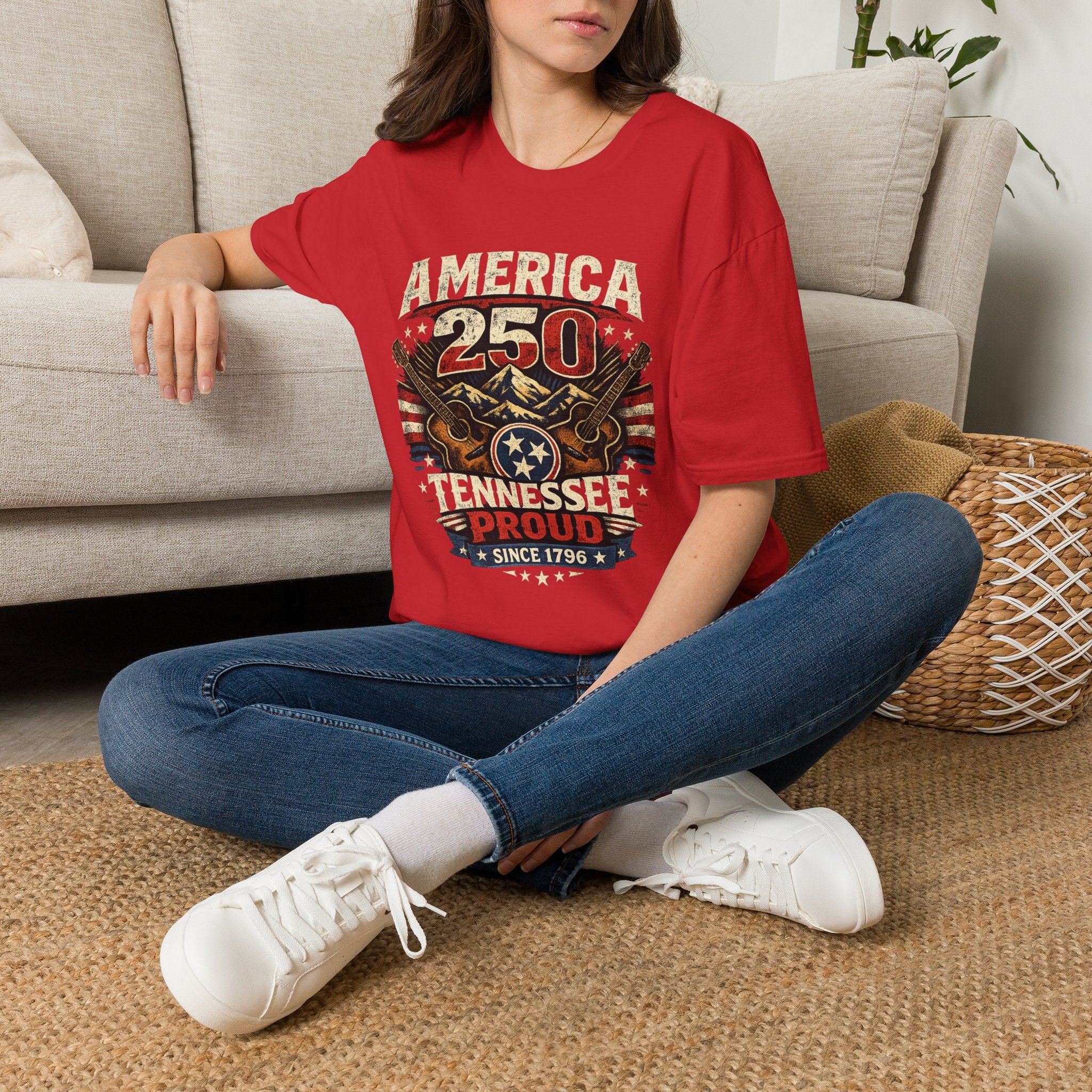 America 250 Tennessee T-Shirt — Tennessee Proud Since 1796 Graphic Tee