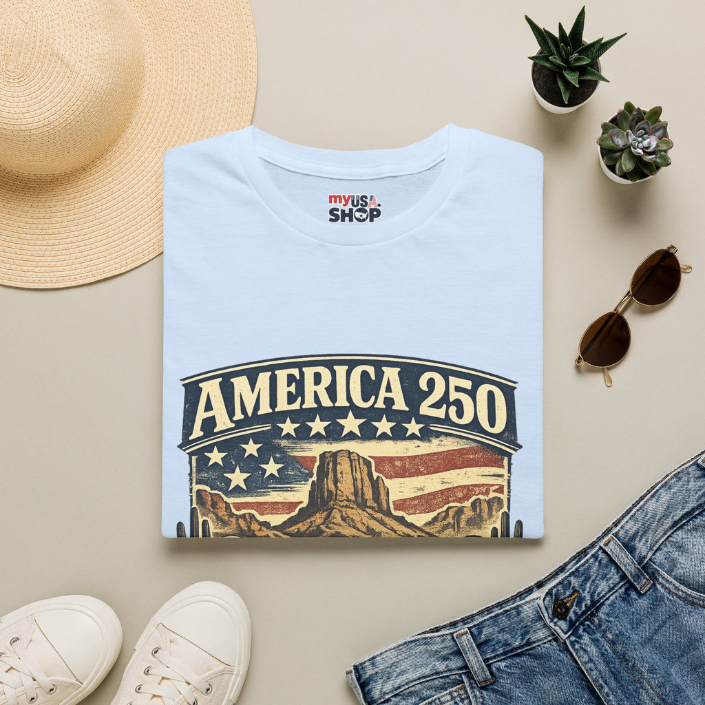 America 250 Shirt — Oregon Western Pioneer Trail Graphic Tee