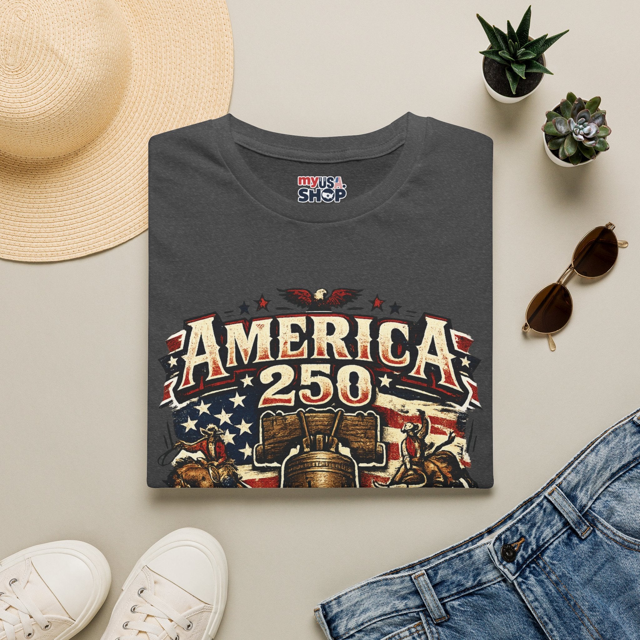 America 250 Pennsylvania TShirt — Western Rodeo Liberty Bell Graphic Tee