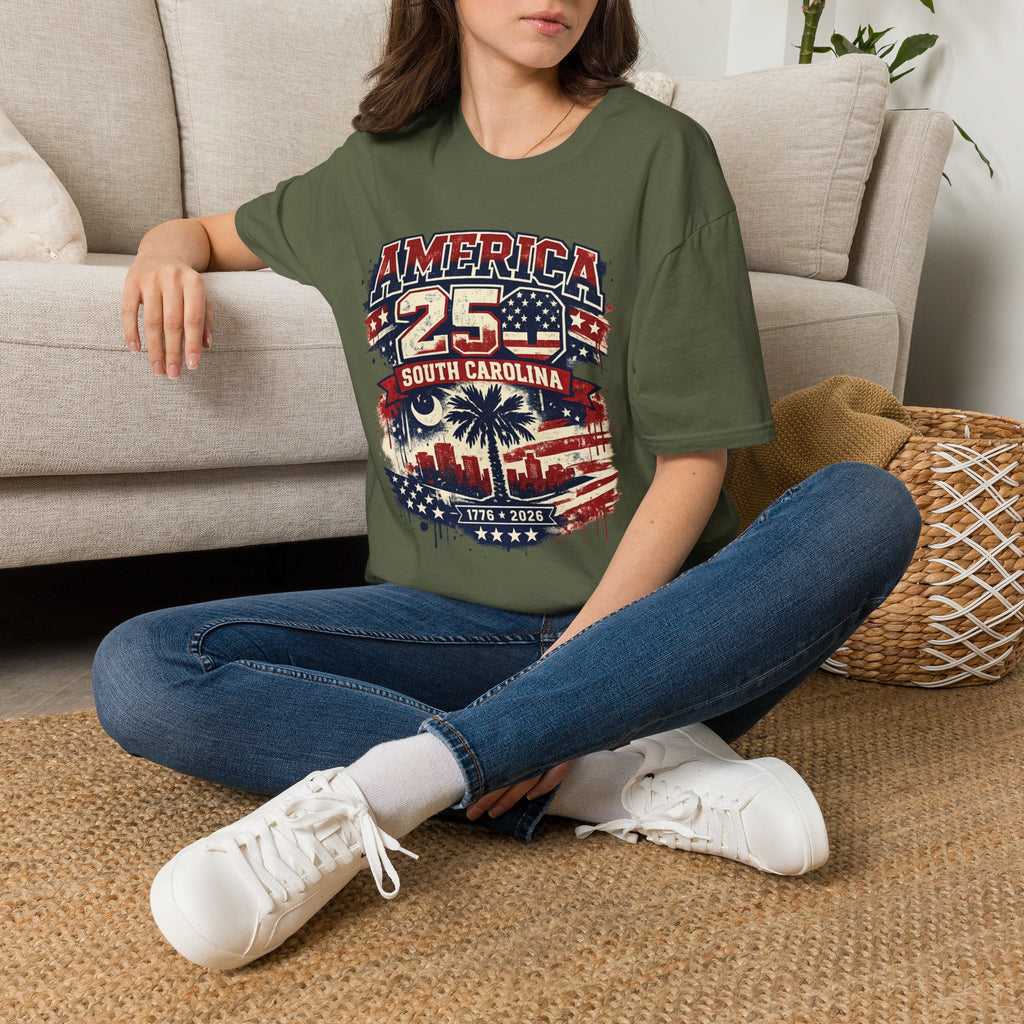America 250 South Carolina T‑Shirt — Patriotic 250th Anniversary USA Graphic Tee