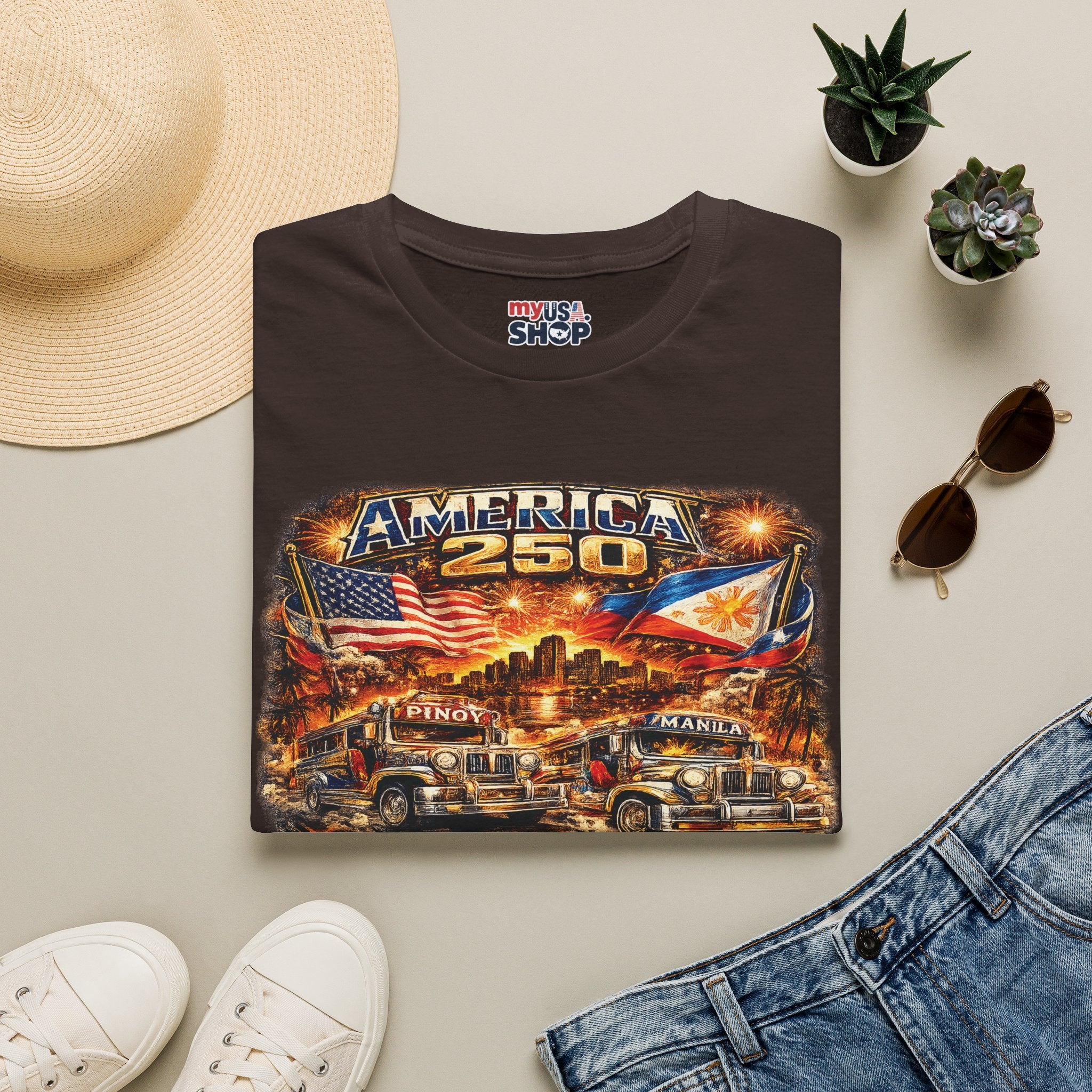 America 250 — Filipino American Patriotic Tee