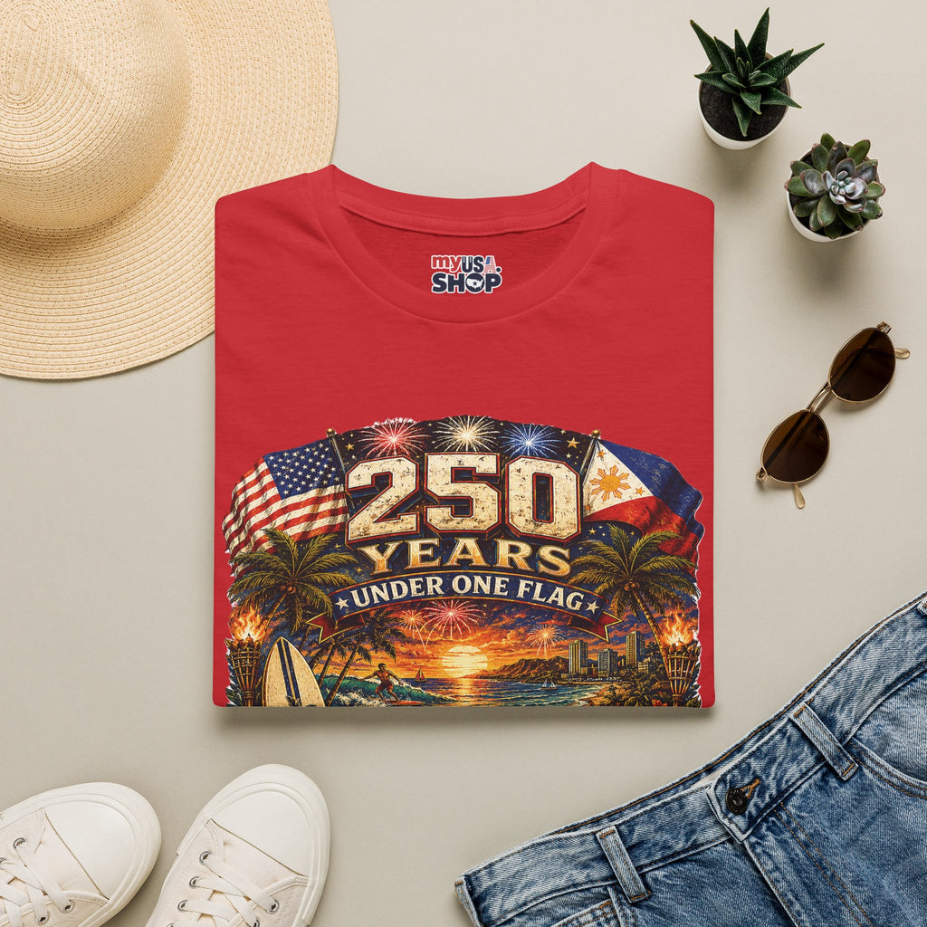America 250 Years Under One Flag — USA & Philippines Patriotic