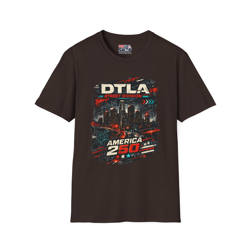 America 250 Los Angeles California Dtla Street Division Tee