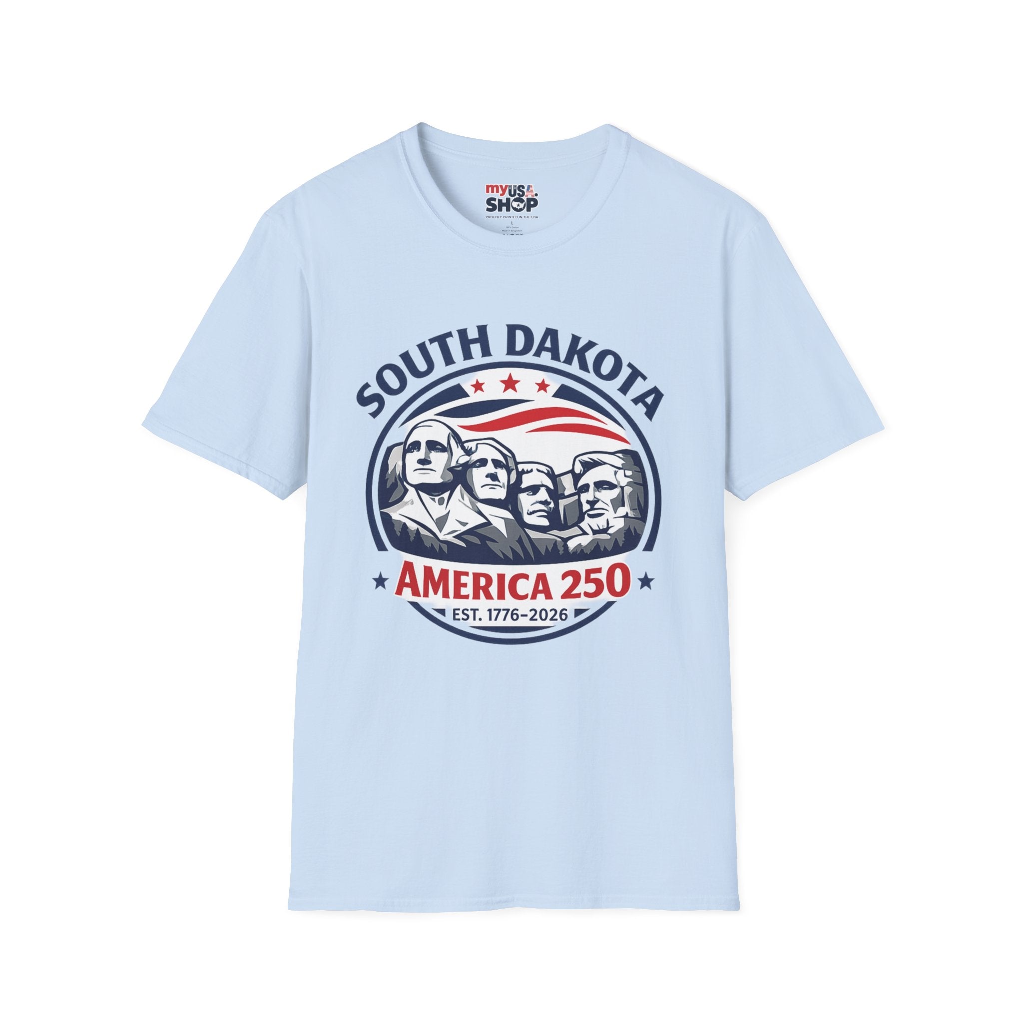 America 250 South Dakota T-Shirt — Classic Patriotic Badge Graphic Tee
