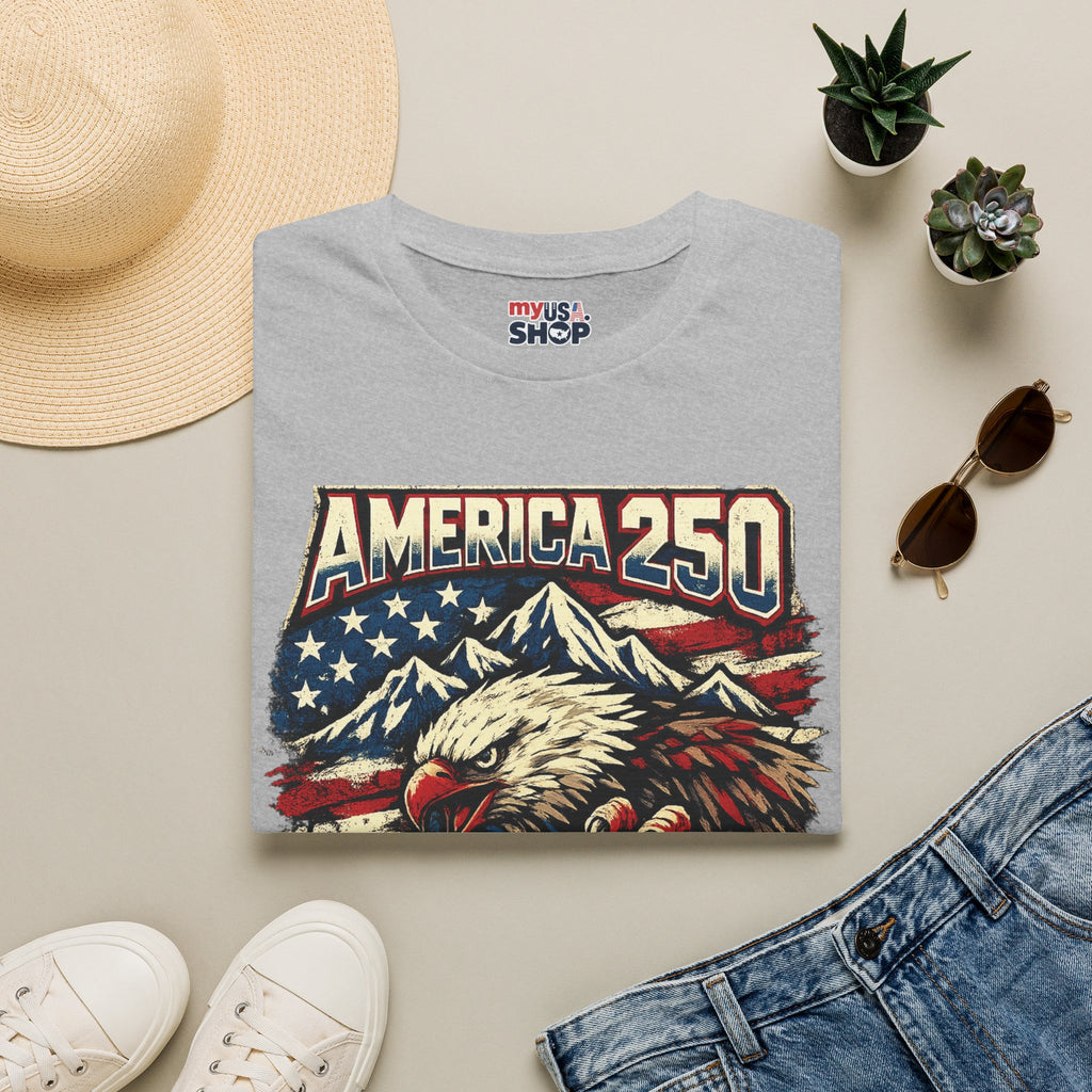 America 250 Utah State T-Shirt — Patriotic Eagle Mountain Graphic Tee