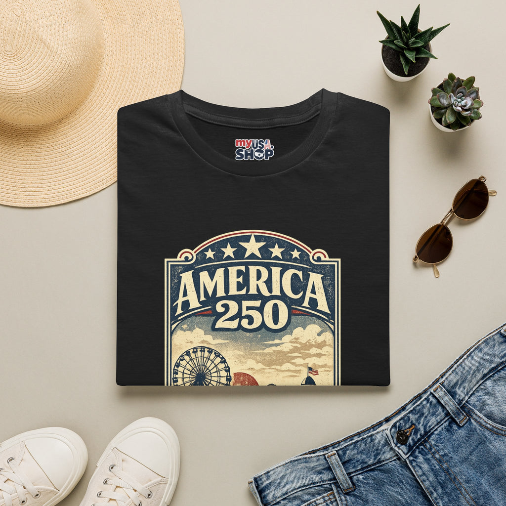 America 250 New Jersey Vintage Patriotic Graphic