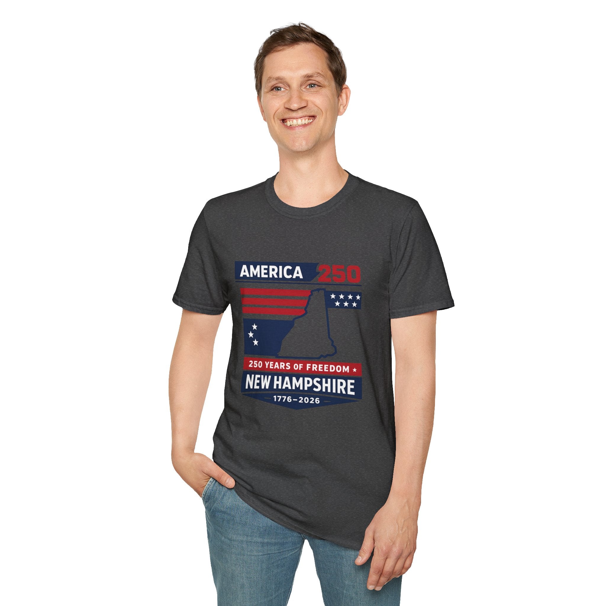 America 250 x New Hampshire Map